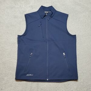 Eddie Bauer Men's Dark Blue Softshell Vest Size L
